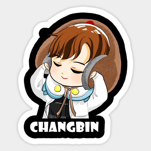 STRAY KIDS CHANGBIN CHIBI Sticker by LySaTee